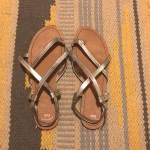 Silver Gap Sandals
